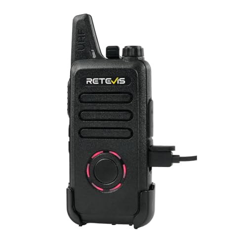 Retevis RT22S Walkie Talkies for Adults, 2 Way Radio with Earpiece(10 Pack) | For Daycare, Hospitality&Retail, Intuitive Channel Display, Lightweight Pocket-Friendly Design, FRS 22CH, All-Day Battery