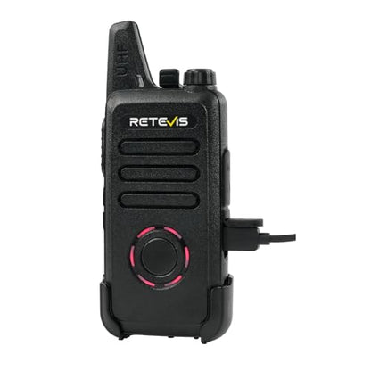 Retevis RT22S Walkie Talkies for Adults, 2 Way Radio with Earpiece(10 Pack) | For Daycare, Hospitality&Retail, Intuitive Channel Display, Lightweight Pocket-Friendly Design, FRS 22CH, All-Day Battery