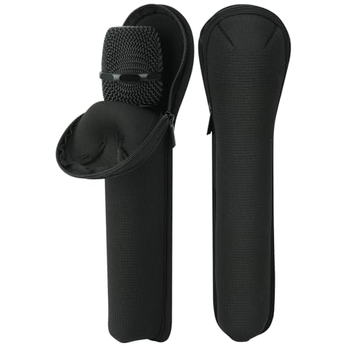 Microphone Case Wireless Mic Dust Cover Storage Pouch Compatible with JBL Wiress Microphone Neoprene Case Bag Wireless Karaoke Vocal Mics Protective Cover