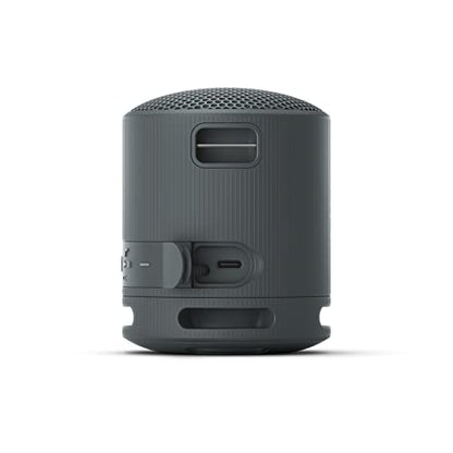 Sony SRS-XB100 Wireless Bluetooth Portable Lightweight Speaker, Black | 16 Hr Battery, Super-Compact Travel Speaker, IP67 Waterproof & Dustproof Shower Speaker, Versatile Strap, Hands-free Calling - color: Black