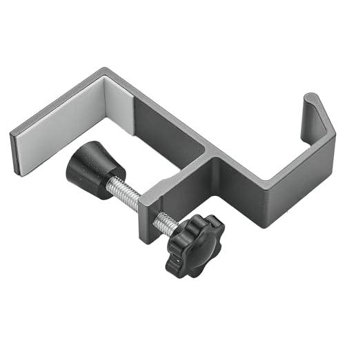 Headphone Holder Desk - Under Desk Headphone Hanger | Aluminum Alloy Table Side Bag Hook | Nail- Detachable Under Desk Clamp Hook Mount - Desk Bag Holder For School Home Apartment | Headset Hanger - color: Gray