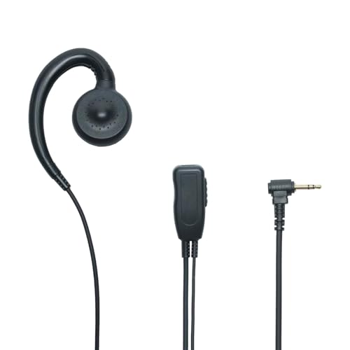 C Shape Earpiece Headset with PTT Mic Compatible with Motorola Talkabout MR350R MH230R T260 T600 T200TP T260TP T460 2Pack
