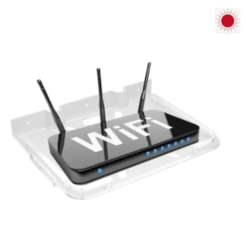 Amazon Unbreakable TV Set Top Box Stand with Remote Holder | Wall Mount Shelf | Multi-Purpose Stand for WiFi Router Stand & All Type of Set top Box | Arylic Set up Box Holder - Transparent