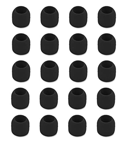 Zotech 20 Pcs Silicone Replacement Ear Buds Tips Black (Small) - size: Size: Small - Shape: Standard