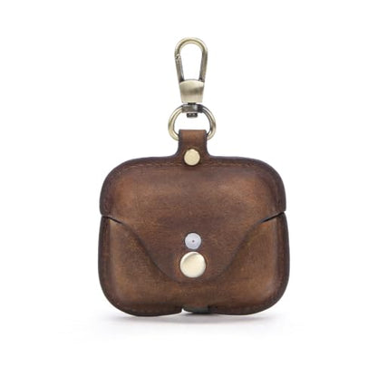 Hiram Custom Case Crazy Horse Cowhide Leather Portable Travel Case Headphone Cases - color: Custom