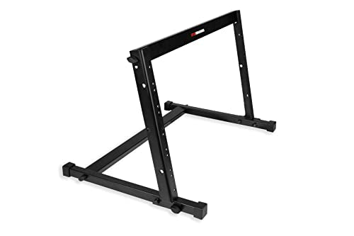 Gator Frameworks Angled Metal Desktop Rack Stand with Non-Slip Rubber Feet, 6U Rack Space (GFW-DESKTOPRK-06U) - size: 6 Rack Space