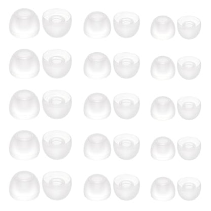 15 Pairs Silicone Ear Bud Replacement Pieces Earbuds Ear Tips Replacement Ear Bud Covers S/M/L Sizes Ear Gels Soft Earphones Earbuds Clear Ear Cushion Ear Bud Tips Replacement Kit
