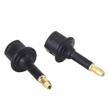 Toslink Female to 3.5mm Jack (Mini Toslink) Male Digital Adapter | Digital Fiber Optic Toslink to 3.5mm Jack Adapter Coupler, Female to 3.5 mm Mini Male Optical Audio Connector Adapter (2PCS)