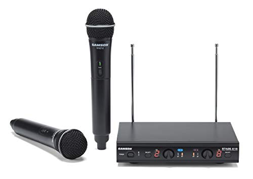 Samson Technologies Samson Stage 212 Handheld Dual-Channel Wireless System with (2) Q6 Dynamic Microphones (E Band) | System w (2) Q6 Mics