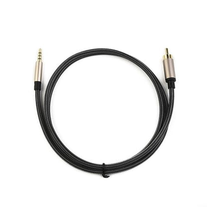 Digital Coaxial Audio Video Cable for RCA to 3.5mm Jack SPDIF Gold-Plated Connectors Nylon for Braided for Compatible with for HDTV Soundbar (1M) - size: 1M