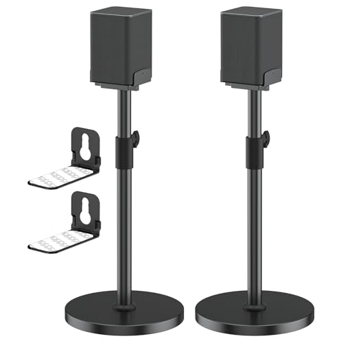 Heavy-Duty Speaker Stands Pair for LG Speaker Stands with LG Soundbar Mount - Height Adjustable Floor Speaker Stands for LG Surround Sound Speaker Stands SPQ8-S S95QR 578S1-S S78S2-S S65S3-S S55TR