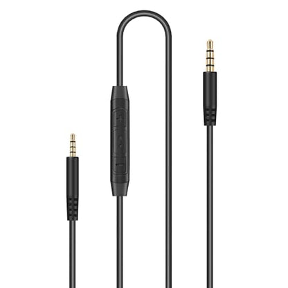 3.5mm to 2.5mm Audio Cable for JBL Headphones, Replacement Aux Cord | Compatible with JBL Tune 760NC 750BTNC 710BT 700BT 660NC Live 660NC 650BTNC 500BT E45BT E55BT, in-line Mic, Volume Control