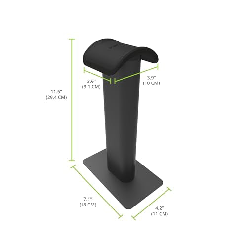 Kanto Living H2 Premium Headphone Stand - Black - color: Black, style: H2 Premium