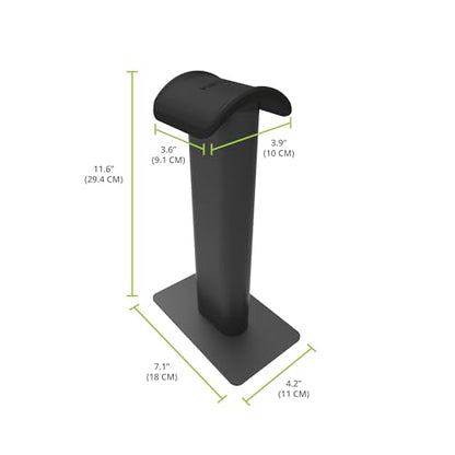Kanto Living H2 Premium Headphone Stand - Black - color: Black, style: H2 Premium