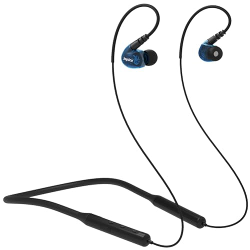Wireless Neckband Earbuds Headphones for Kids Women Small Ears w Microphone | 12H Playtime, 10M Bluetooth 5.0, IPX5 Sweatproof, Secure Over Ear Hook for Sports Running Workout, for Cell Phone Tablet