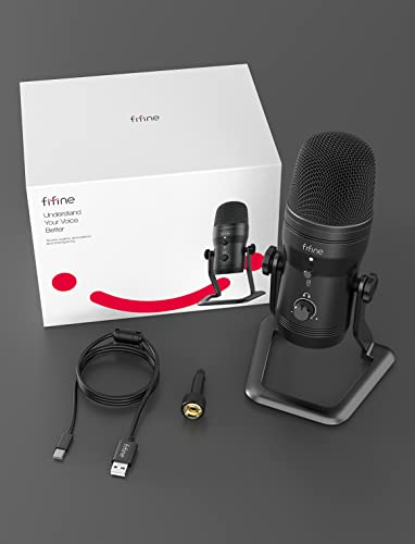 FIFINE K690 USB Studio Recording Microphone for ASMR Zoom-Meeting