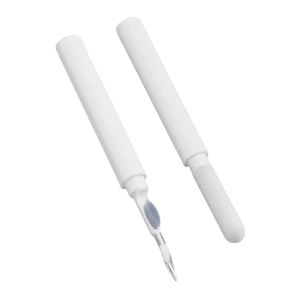 Cleaning Kit Earbud Cleaner Pen, ABS Multi Function Electronics Brush with Flocking Sponge and Metal Tip, 2 Tools with Magnet Storage Box for Earbuds Jewelry