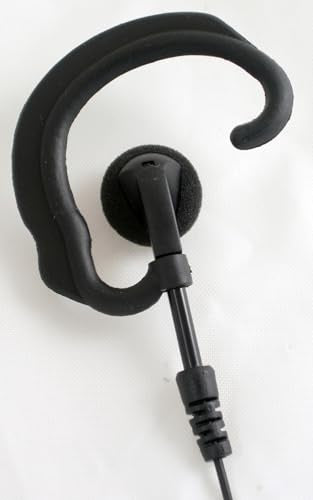 PRYME® LMC-1EH01 Pro-Grade Commercial Lapel Mic w/Soft Hook Earphone - Fits: Kenwood 2-Pin Connector Radio - style: Fits: Kenwood 2-Pin Connector Radio