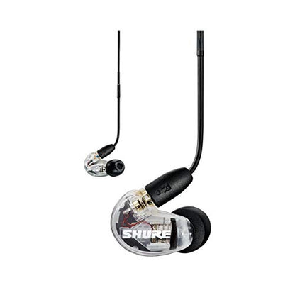 Shure SE215 Wired Sound Isolating Earbuds, Clear Sound, Single Driver, Secure in-Ear Fit, Detachable Cable, Durable Quality, Compatible with Apple & Android Devices - Clear - style: Gen 2