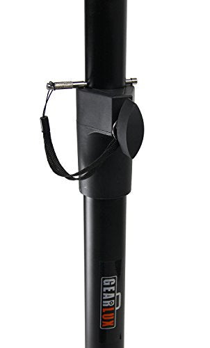 Gearlux Studio Monitor Stands with Four Locking Height Adjustment Positions up to 42.5 Inches