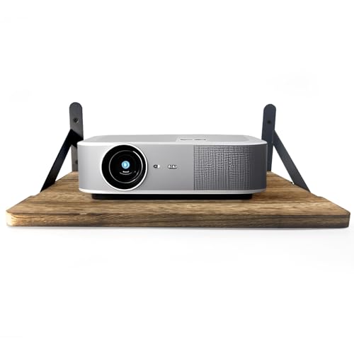 Projector Shelf 15.7"x11" with Cable Cutout, Wall Mount Shelf for Projector