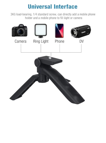 Professional Streaming Setup with LED Light, Microphone, Tripod Stand, Handheld, Universal Mount for Smartphone