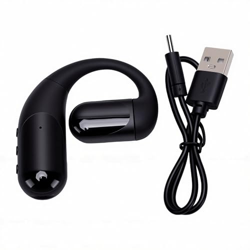 Fabater 6.0 Single Ear Bluetooth Headset, Bluetooth Earpiece, Wireless Headphone Digital Display Rotatable Comfortable for Work, Driving and Office Calls