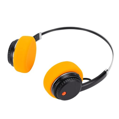 Wireless Retro Headphone, Bluetooth 5.3 On Ear Headset with 40H Playtime, Foldable Gaming Headphones for Travel, Classic Stereo Retro Headset for Adults (Black) - color: Black