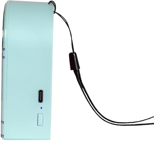 Crosley CR3046A-AB Mini Jukebox Portable Bluetooth Speaker, Aqua Blue | Bluetooth In, 5 Color-Changing Light Modes, LED Lights Sync with Music, Rechargeable Lithium-Ion Battery - color: Aqua Blue