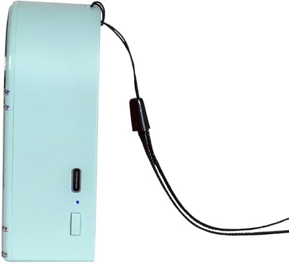 Crosley CR3046A-AB Mini Jukebox Portable Bluetooth Speaker, Aqua Blue | Bluetooth In, 5 Color-Changing Light Modes, LED Lights Sync with Music, Rechargeable Lithium-Ion Battery - color: Aqua Blue