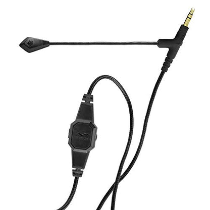 V-Moda BoomPro Microphone | for Gaming & Communication | Wired - 3.5 mm Jack | Flexible Boom | Clip-on Controller with Mute Button & Volume Wheel | Black - style: Boom Mic
