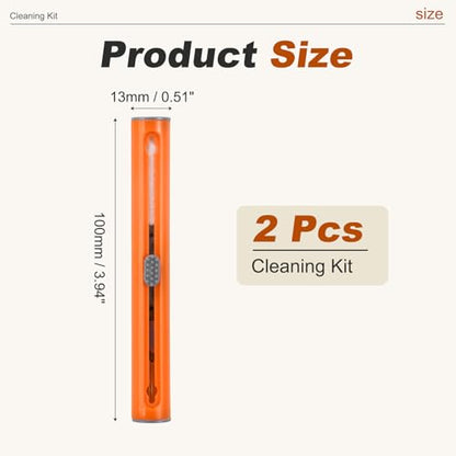 Earphone Cleaner Kit Earbud Phone Cleaner Tool,Orange - color: Orange