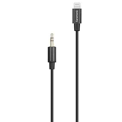 Saramonic LavMicro U1A Lavalier Lapel Microphone with Lightning for iPhone, or iPad with a Built-in 6.6-Foot (2m) Cable for Vlogging, Interviews, YouTube, TikTok, Live Streaming - style: Lightning - 6.6'