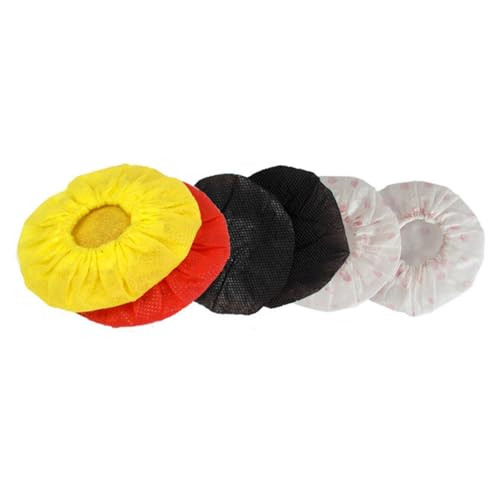 EXCEART Disposable Microphone Cover Set Non-woven Fabric 66pcs/mic Windscreen for Ktv - color: Black