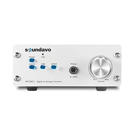 HP-DAC1 Digital to Analog Converter/Headphone Preamp DAC with S/PDIF, Line, USB Input for PC/Laptop