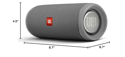 JBL Flip 5 (Gray) + Bundle with divvi! Protective Hardshell Case - color: Gray