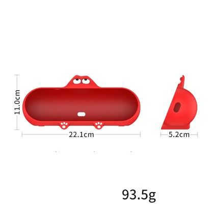 Silicone Protective Case for Beats Pill 2024 Speaker Anti Drop Dustproof Protective Sleeve Silicone Shell Cover Case Speaker Accessory (Red) - color: Red