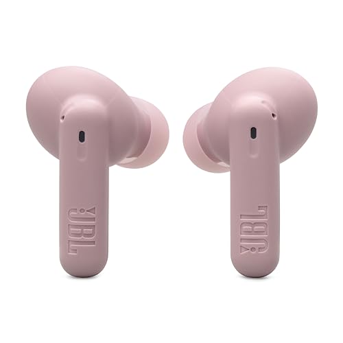 JBL Vibe Beam 2 True Wireless Noise Cancelling Earbuds, Pure Bass Sound, Smart Ambient, 4 Mics for Clear Calls, Up to 40H Playback, IP54 Rated (Pink) with Expo Gear Weather-Resistant Hard-Shell Case - color: Pink