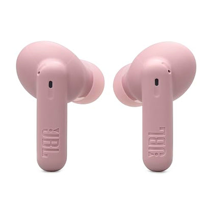 JBL Vibe Beam 2 True Wireless Noise Cancelling Earbuds, Pure Bass Sound, Smart Ambient, 4 Mics for Clear Calls, Up to 40H Playback, IP54 Rated (Pink) with Expo Gear Weather-Resistant Hard-Shell Case - color: Pink