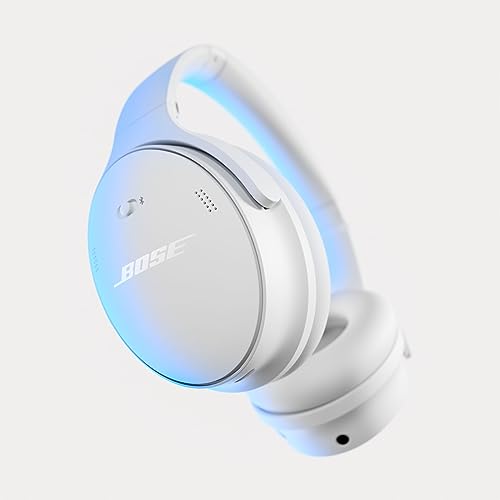 Bose QuietComfort Wireless Noise Cancelling Headphones, Bluetooth Over Ear Headphones with Up to 24 Hours of Battery Life, White Smoke (Renewed) - color: White Smoke