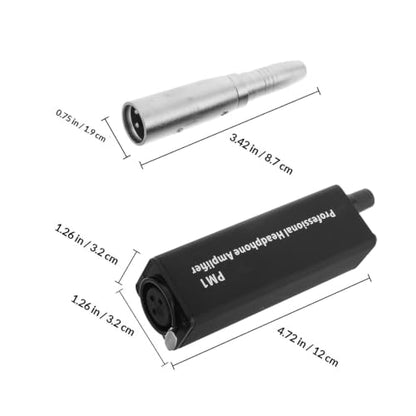 BESPORTBLE Portable and Single Channel Headphone Amplifier Converter with XLR Input, Mini Stereo Audio Gain Control, Lightweight Volume Amplifier for Digital Use