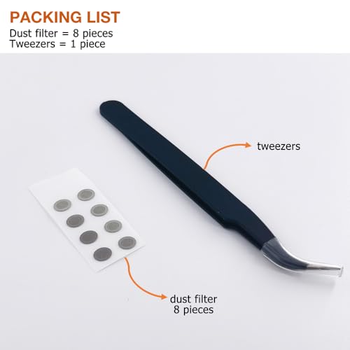 Replacement Dust Proof Filter Mesh for JBL Series Earbuds,8 Pieces | Compatible with JBL Tune Buds / Tune Buds 2 / Live Pro 2 / Live Free 2 / Live Beam 3 Earbuds, Include Tool Tweezers