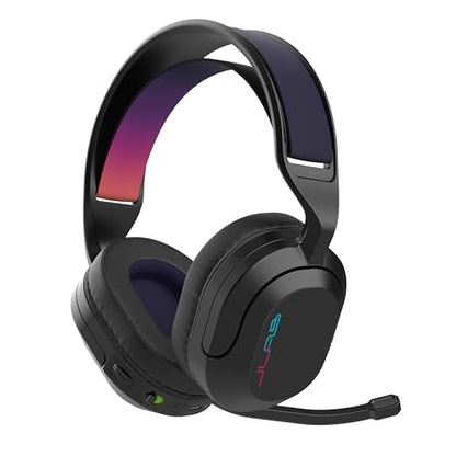 JLab Nightfall Wireless Gaming Headset, Bluetooth 5.3, Black - color: Black