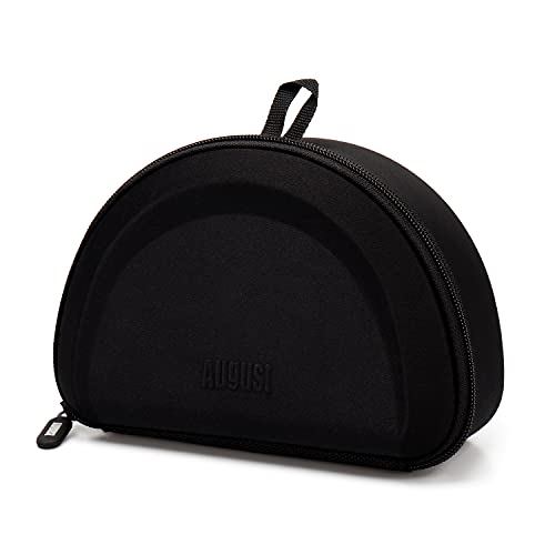 August Universal Headphone Case for Foldable Over-Ear & On-Ear Headphones | Hard EVA Shell, Travel Carrying Case, Zipper Closure, Mesh Pocket, Fits August EP650 & Similar Foldable Headphones