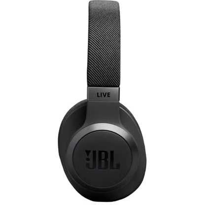JBL Live 770NC - Wireless Over-Ear Headphones with True Adaptive Noise Cancelling with Smart Ambient, Up to 65 Hours of Battery Life, Comfort-fit Fabric Headband & Carrying Pouch (Black) (Renewed) - color: Black