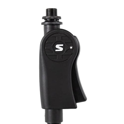 Shure by Gator Deluxe Tripod Mic Stand with Telescoping Boom and Pistol Grip One-Handed Clutch; (SH-TRIPODSTANDTBMDX) - style: Deluxe Clutch + Boom