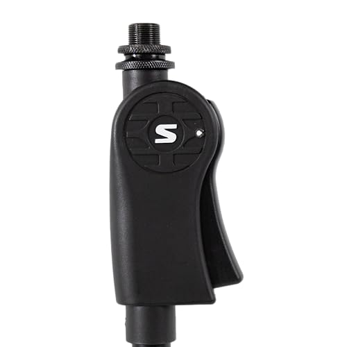 Shure by Gator Deluxe Tripod Mic Stand with Telescoping Boom and Pistol Grip One-Handed Clutch; (SH-TRIPODSTANDTBMDX) - style: Deluxe Clutch + Boom
