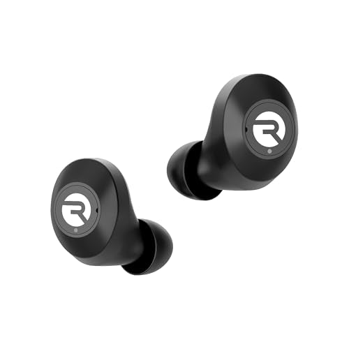 Raycon Everyday Bluetooth Wireless Earbuds with Microphone - Active Noise Cancelling, Sweat & Water-Resistant Earphones, Ear Buds Wireless Bluetooth Up to 32 Hours Playtime (Black) - color: Black