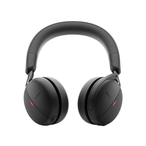 Dell Wireless ANC Headset WL5024, Hybrid ANC, Teams Certified | Bluetooth 5.3, 20Hz-20kHz Frequency, -45dBV/Pa Sensitivity, 0.48 lbs Weight, iPhone & Android Compatible, Zoom Certified