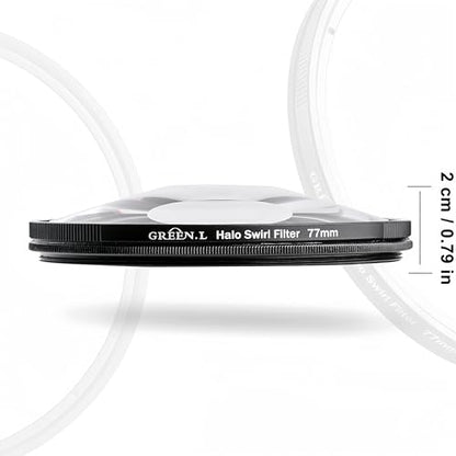 GREEN.L 58mm Spiral Halo Camera Lens Filter Halo Swirl Filter - size: 58mm, style: Spiral Halo Filter